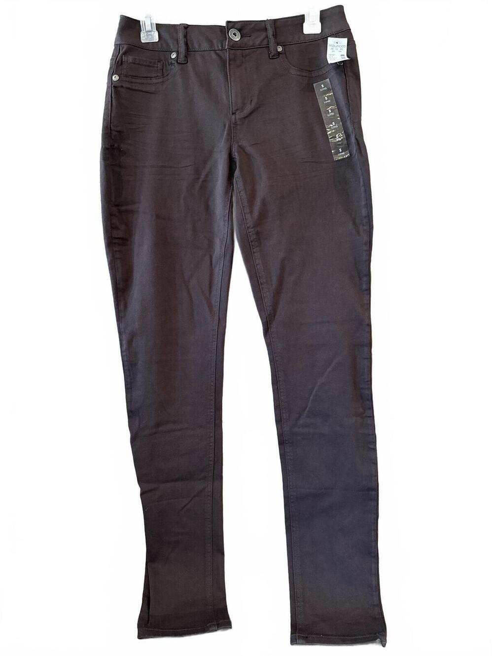 Maurices Brown Skinny Jeans Size S Long